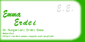 emma erdei business card